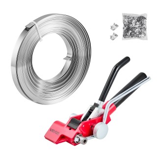 VEVOR Κιτ Χαλύβδινου Δεσίματος: Εργαλείο Σφράγισης, Ιμάντες 30,5 μ,...