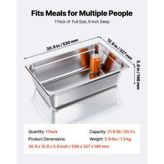 VEVOR Πλήρους Μεγέθους Ταβάς Ξενοδοχείου Ανοξείδωτος Χάλυβας 6 ιντσ... VEVOR Πλήρους Μεγέθους Ταβάς Ξενοδοχείου Ανοξείδωτος Χάλυβας 6 ιντσ...