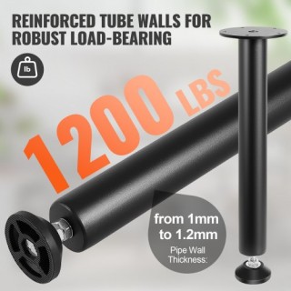 Ρυθμιζόμενα Πόδια Γραφείου VEVOR 406.4MM, Σετ 4 Βαρέως Τύπου, Μαύρα...