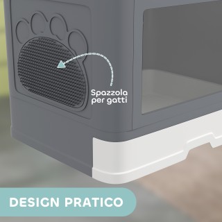 PawHut Κλειστή Λεκάνη Υγιεινής για Γάτες με Καπάκι και Διπλή Είσοδο... PawHut Κλειστή Λεκάνη Υγιεινής για Γάτες με Καπάκι και Διπλή Είσοδο...