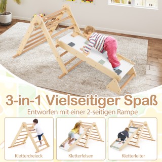 Costway Πτυσσόμενο Ξύλινο Καγιάκ με Τρίγωνο Αναρρίχησης και Σκάλα T... Costway Πτυσσόμενο Ξύλινο Καγιάκ με Τρίγωνο Αναρρίχησης και Σκάλα T...