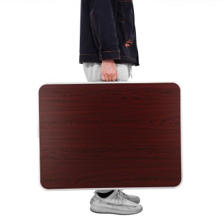 BAKAJI Πτυσσόμενο Τραπέζι Κατασκήνωσης Πικνίκ με Λαβή Εφέ Ξύλου 60... BAKAJI Πτυσσόμενο Τραπέζι Κατασκήνωσης Πικνίκ με Λαβή Εφέ Ξύλου 60...