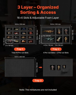 VEVOR Τσάντα Μεταφοράς Μινιατούρων με Ιμάντα Ώμου και 3 Στρώματα Αφ...