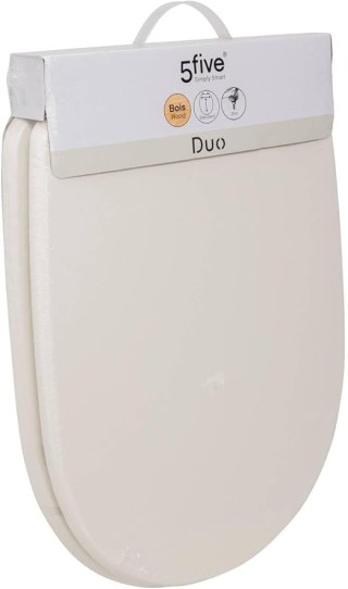 Ξύλινο Καπάκι Τουαλέτας Duo 36 x 47,2 x 4,5cm Ivory White 200165... Ξύλινο Καπάκι Τουαλέτας Duo 36 x 47,2 x 4,5cm Ivory White 200165...