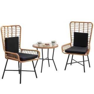 Shally Dogan Σετ Τραπέζι και 2 Καρέκλες Κήπου από Πολυρατάν Σχεδια... Shally Dogan Σετ Τραπέζι και 2 Καρέκλες Κήπου από Πολυρατάν Σχεδια...