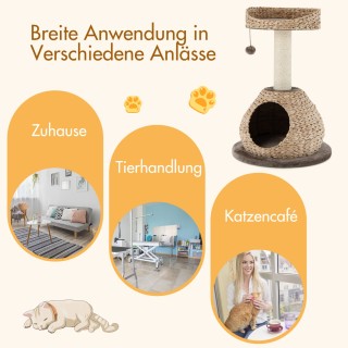 Costway Πολυλειτουργικό Δέντρο Αναρρίχησης Γάτας με Φυσικό Σιζάλ κ... Costway Πολυλειτουργικό Δέντρο Αναρρίχησης Γάτας με Φυσικό Σιζάλ κ...