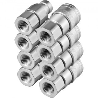 Υδραυλικός Ταχυσύνδεσμος VEVOR 1/2 NPT (4 Ζεύγη)  YYJT1/2YYKSJT04D1V0