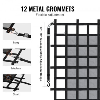 VEVOR  Βαρύ Καθαρό Φορτίο 72 x 57 Ρυθμιζόμενοι Γάντζοι  HWGDWYMESHW...