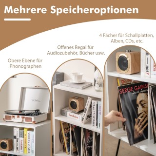 Costway Βάση Πικάπ με Σταθμό Φόρτισης 3 Επιπέδων 48 x 40 x 88 cm Λε... Costway Βάση Πικάπ με Σταθμό Φόρτισης 3 Επιπέδων 48 x 40 x 88 cm Λε...