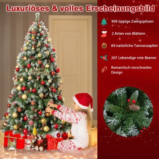 Costway Πολυτελές Προκατασκευασμένο Χριστουγεννιάτικο Δέντρο 195 ε... Costway Πολυτελές Προκατασκευασμένο Χριστουγεννιάτικο Δέντρο 195 ε...