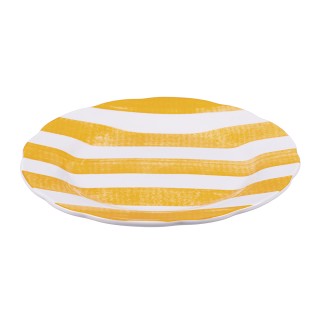 Villa DEste  Σετ 6 τμχ  Πιάτο φρούτων από πορσελάνη με κυματοειδή μ...