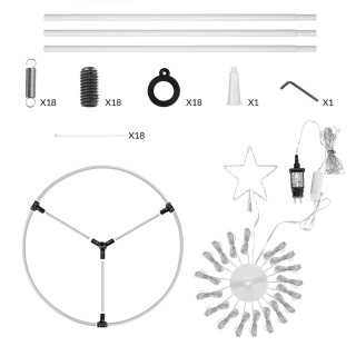 BAKAJI Φωτεινό Χριστουγεννιάτικο Δέντρο 224 cm με 324 LED RGB Έξυπν... BAKAJI Φωτεινό Χριστουγεννιάτικο Δέντρο 224 cm με 324 LED RGB Έξυπν...