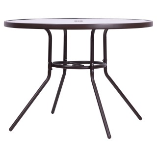 Galileo Στρογγυλό τραπέζι εξωτερικού χώρου 100 εκ από ανθρακούχο χά...