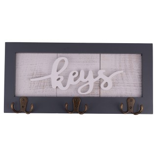 Galileo Διακοσμητικός Ξύλινος Κλειδοθήκης Τοίχου από MDF 36x22x17 c...