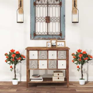 Outsunny Τεχνητό Φυτό Καμέλιας με 21 Άνθη σε Γλάστρα Γεμισμένη με Τ... Outsunny Τεχνητό Φυτό Καμέλιας με 21 Άνθη σε Γλάστρα Γεμισμένη με Τ...