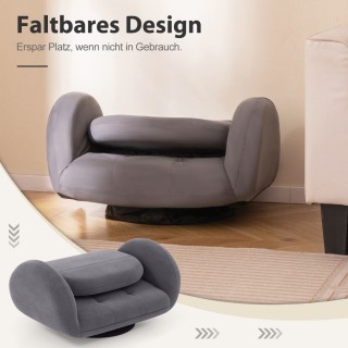 Costway  Περιστρεφόμενη Καρέκλα Δαπέδου για Gaming και Χαλάρωση - Ά...