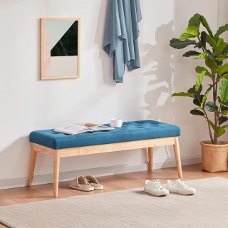 Shally Dogan  Κασετίνα Πουφ Οθωμανική Μπλε Είσοδος Πάγκος Υψηλής Πυ...