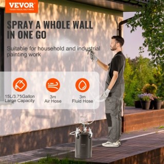 Δοχείο Πίεσης Βαφής VEVOR 15L με Πιστόλι και Μανόμετρο PQYLGSDXOX1... Δοχείο Πίεσης Βαφής VEVOR 15L με Πιστόλι και Μανόμετρο PQYLGSDXOX1...