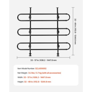 VEVOR Ρυθμιζόμενο Μεταλλικό Διαχωριστικό Αυτοκινήτου για Κατοικίδια... VEVOR Ρυθμιζόμενο Μεταλλικό Διαχωριστικό Αυτοκινήτου για Κατοικίδια...