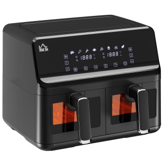 HOMCOM Φριτέζα Αέρος με 2 Ανεξάρτητα Καλάθια και 8 Μενού από Ατσάλι... HOMCOM Φριτέζα Αέρος με 2 Ανεξάρτητα Καλάθια και 8 Μενού από Ατσάλι...