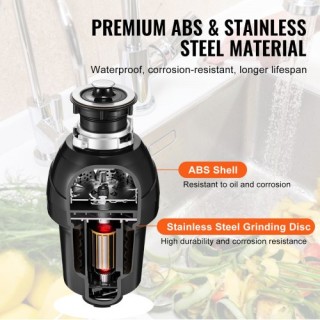 VEVOR  Απορριμματοφάγος 1 HP 3960 RPM EZ Connect  GDLJCLQ1HPZLCUQZ7V2