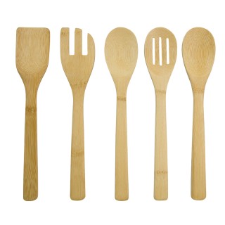 Galileo Σετ 5 σκευών από μπαμπού με θήκη SChef 2192422 Galileo Σετ 5 σκευών από μπαμπού με θήκη SChef 2192422