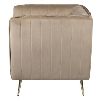 Galileo Βίντατζ πολυθρόνα σε απόχρωση γκρίζου μαύρου από ξύλο με ύφ...