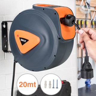 BAKAJI Ηλεκτρική καρούλι με καλώδιο 20μ προέκταση Schuko τοποθέτησ... BAKAJI Ηλεκτρική καρούλι με καλώδιο 20μ προέκταση Schuko τοποθέτησ...