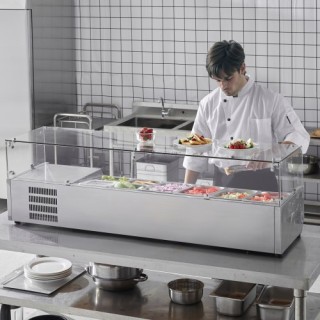 Ψυγείο Σαλάτας Πίτσας VEVOR με Γυάλινη Προστασία 155 W CE BLZLZDWT... Ψυγείο Σαλάτας Πίτσας VEVOR με Γυάλινη Προστασία 155 W CE BLZLZDWT...