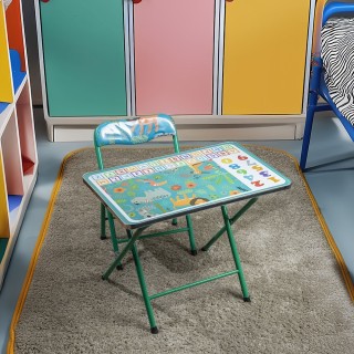 Galileo Πτυσσόμενο και εξοικονόμησης χώρου παιδικό τραπέζι και καρέ...