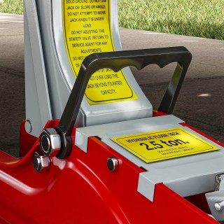 HOMCOM Χαμηλός Υδραυλικός Γρύλος με Ανύψωση 8-38cm Ενισχυμένο Ατσάλ...