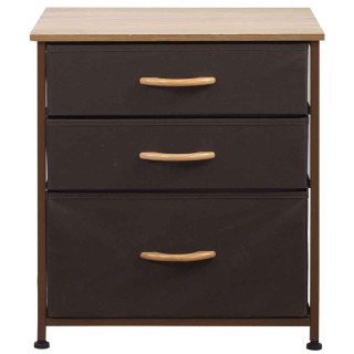 BAKAJI Συρταριέρα Υφασμάτινη Πολύχρωμη 3 Ραφιών, Ανοιχτό & Σκούρο Κ... BAKAJI Συρταριέρα Υφασμάτινη Πολύχρωμη 3 Ραφιών, Ανοιχτό & Σκούρο Κ...