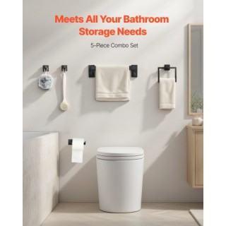 VEVOR Σετ Μαύρων Ματ Αξεσουάρ Μπάνιου, 5 Τεμάχια, Ανοξείδωτο Ατσάλι... VEVOR Σετ Μαύρων Ματ Αξεσουάρ Μπάνιου, 5 Τεμάχια, Ανοξείδωτο Ατσάλι...