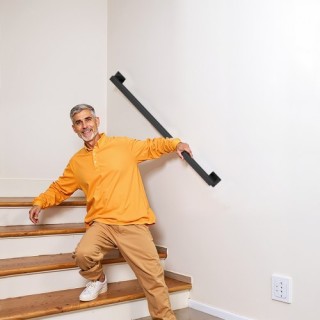 VEVOR Σιδερένια Μαύρη Κουπαστή Σκάλας 915mm Τοίχου BGSTZFGFS3FTNONY...