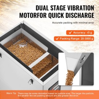 VEVOR Αυτόματη Μηχανή Γεμίσματος Σωματιδίων, 20-3000g, Ανοξείδωτη ... VEVOR Αυτόματη Μηχανή Γεμίσματος Σωματιδίων, 20-3000g, Ανοξείδωτη ...