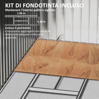 Outsunny Μεταλλικό Σπιτάκι Κήπου με Αεραγωγούς & Διπλή Συρόμενη Πόρ... Outsunny Μεταλλικό Σπιτάκι Κήπου με Αεραγωγούς & Διπλή Συρόμενη Πόρ...