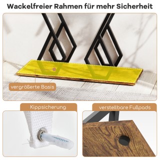 Costway Καφέ Κονσόλα από Τεχνητό Μάρμαρο με Ρυθμιζόμενα Πόδια JV112... Costway Καφέ Κονσόλα από Τεχνητό Μάρμαρο με Ρυθμιζόμενα Πόδια JV112...