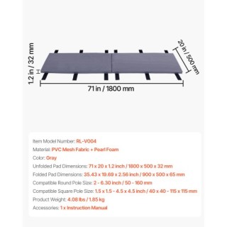 VEVOR Μαξιλάρι Μπασκέτας 180cm Ανθεκτικό για Στρογγυλό ή Τετράγωνο ... VEVOR Μαξιλάρι Μπασκέτας 180cm Ανθεκτικό για Στρογγυλό ή Τετράγωνο ...