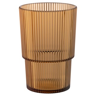 Villa DEste  Σετ 12 τμχ Ποτήρι ποτού 420 ml καφέ σε πλαστικό PS Sha...