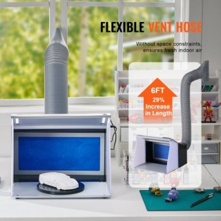 Φορητός Θάλαμος Ψεκασμού VEVOR με Διπλούς Ανεμιστήρες για Αερογράφο... Φορητός Θάλαμος Ψεκασμού VEVOR με Διπλούς Ανεμιστήρες για Αερογράφο...