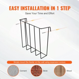 VEVOR  Διπλό Τροφοδότης Χόρτου 24 Γαλόνια Τοίχου για Κατσίκες  SCWS...