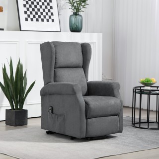 HOMCOM Πολυθρόνα Ανακλινόμενη Ανυψωτική με Τηλεχειριστήριο, σε Ύφα... HOMCOM Πολυθρόνα Ανακλινόμενη Ανυψωτική με Τηλεχειριστήριο, σε Ύφα...
