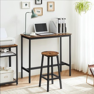 VASAGLE Σετ Τραπέζι 100x40x90cm με 2 Σκαμπό, Βιομηχανικού Σχεδιασμο... VASAGLE Σετ Τραπέζι 100x40x90cm με 2 Σκαμπό, Βιομηχανικού Σχεδιασμο...