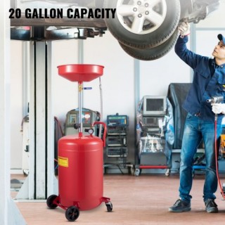 VEVOR Φορητή Δεξαμενή Αποστράγγισης Λαδιού 20 Γαλονιών με Ρυθμιζόμε...
