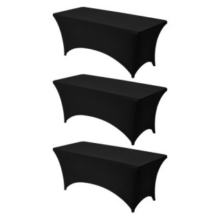 VEVOR Σετ 3 Μαύρα Ελαστικά Τραπεζομάντηλα για Τραπεζαρίες 6FT DLZZ6... VEVOR Σετ 3 Μαύρα Ελαστικά Τραπεζομάντηλα για Τραπεζαρίες 6FT DLZZ6...