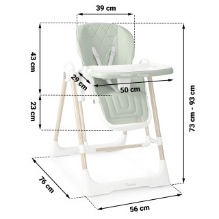 Καρεκλάκι Φαγητού & Ρηλάξ 2 σε 1 έως 15kg Πράσινο 700803 Nukido