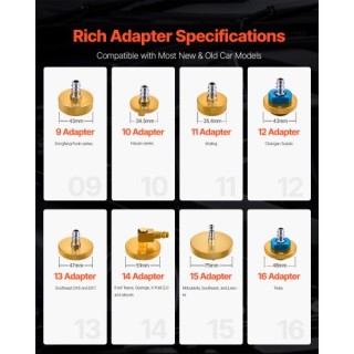 VEVOR Σετ Εξαρτημάτων Αιμορραγίας Φρένων 17 Τεμαχίων για Οχήματα CC...