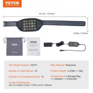 VEVOR  Θερμαντικό Υπόστρωμα Υπέρυθρης Ακτινοβολίας με 10 Φυσικούς Λ...