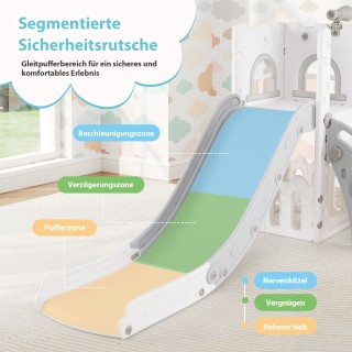 Costway  Πολυλειτουργική Παιδική Τσουλήθρα με Καλάθι & Τηλεσκόπιο -...