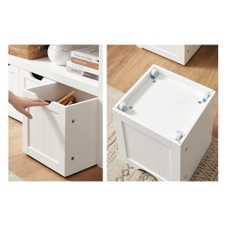 VASAGLE Κομψό Πολυλειτουργικό Ντουλάπι Αποθήκευσης - Λευκό, 60 x 30... VASAGLE Κομψό Πολυλειτουργικό Ντουλάπι Αποθήκευσης - Λευκό, 60 x 30...